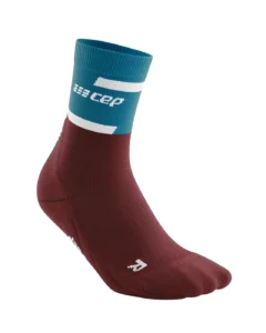 Women's The Run 4.0 Mid Cut Socks, Pink/Black